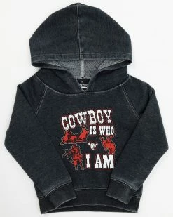 Cowboy Hardware Toddler-Boys' Cowboy Is Who I Am Hooded Sweatshirt