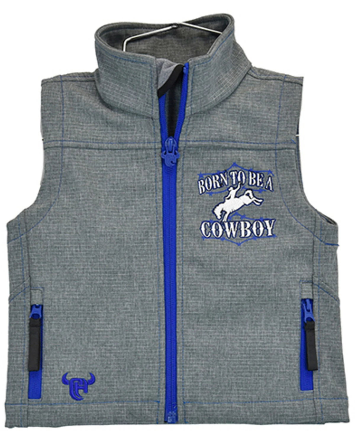 Cowboy Hardware Toddler-Boys' Dark Grey Born To Be A Cowboy Vest 5 Cowboy Hardware Toddler-Boys' Dark Grey Born To Be A Cowboy Vest - Image 3