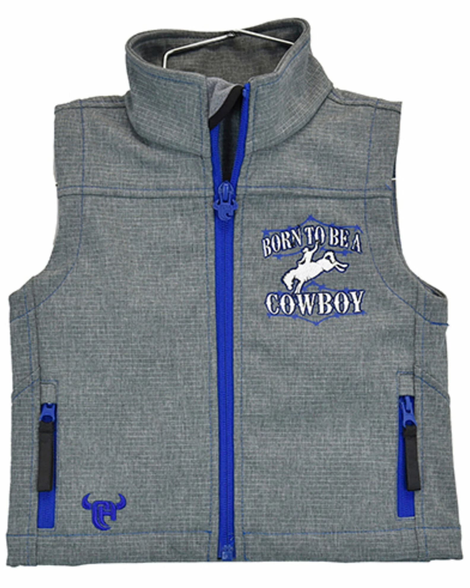 Cowboy Hardware Toddler-Boys' Dark Grey Born To Be A Cowboy Vest 3 Cowboy Hardware Toddler-Boys' Dark Grey Born To Be A Cowboy Vest