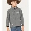 Cowboy Hardware Boys' Live Fast Embroidered Team Roper Softshell Jacket