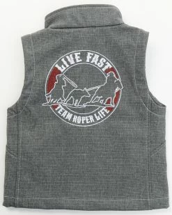 Cowboy Hardware Boys' Live Fast Poly Shell Vest - Toddler For Toddler-Boys' -Cowboy Hardware Shop 2000376464 020 P3