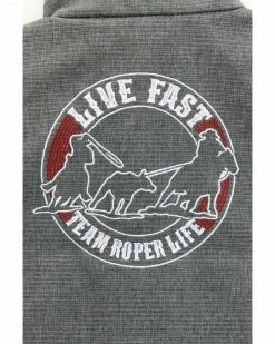 Cowboy Hardware Boys' Live Fast Poly Shell Vest - Toddler For Toddler-Boys' -Cowboy Hardware Shop 2000376464 020 P4