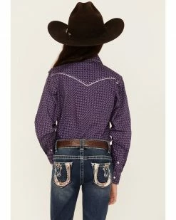 Cowboy Hardware Girls' Purple Star Print Long Sleeve Snap Shirt 9 Cowboy Hardware Girls' Purple Star Print Long Sleeve Snap Shirt -Cowboy Hardware Shop 2000376483 500 P4