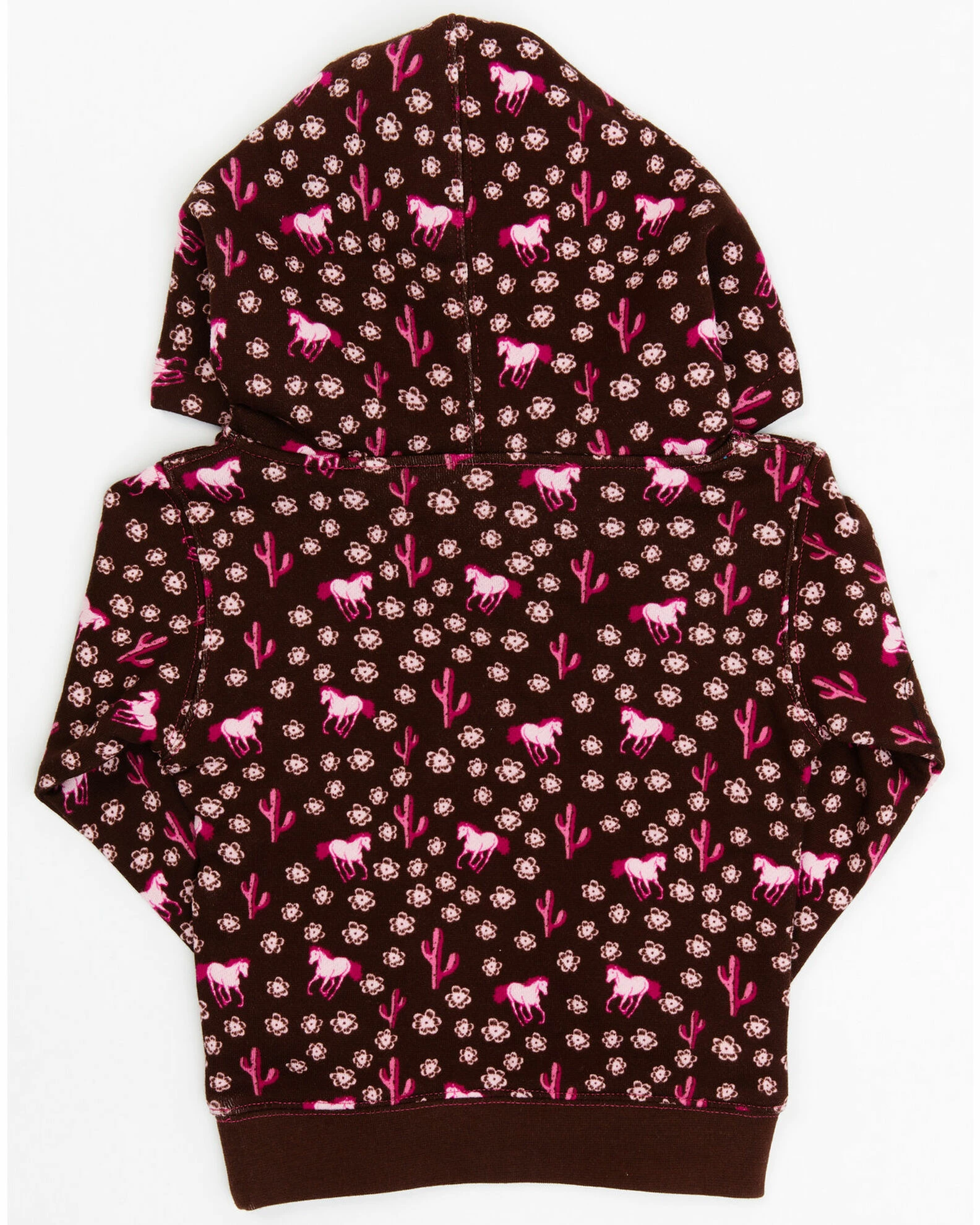 Cowboy Hardware Brown Daisy Rider Print Hooded Sweatshirt For Toddler-Girls' 5 Cowboy Hardware Brown Daisy Rider Print Hooded Sweatshirt For Toddler-Girls' - Image 3