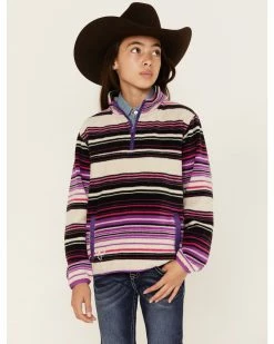 Cowboy Hardware Girls' Purple Serape Polar Fleece Pullover -Cowboy Hardware Shop 2000376489 500 P1 1