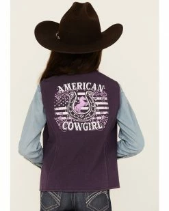 Cowboy Hardware Girls' Purple American Cowgirl Vest 9 Cowboy Hardware Girls' Purple American Cowgirl Vest -Cowboy Hardware Shop 2000376491 500 P4
