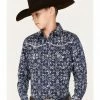 Cowboy Hardware Boys' Bandana Print Long Sleeve Snap Western Shirt Grey -Cowboy Hardware Shop 2000376535 410 P1