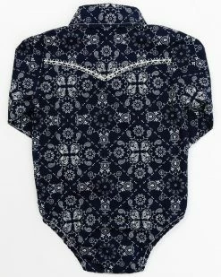 Cowboy Hardware Boys' Bandana Print Onsie - Infant For Infant-Boys' Navy -Cowboy Hardware Shop 2000376541 410 P3
