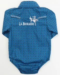 Cowboy Hardware Circle Star Long Sleeve Snap Western Onesie - Infant For Infant-Boys' -Cowboy Hardware Shop 2000376544 400 P3