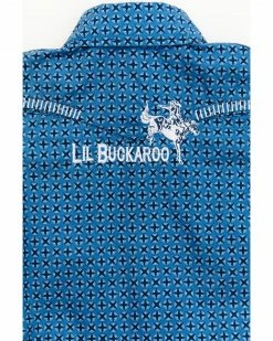 Cowboy Hardware Circle Star Long Sleeve Snap Western Onesie - Infant For Infant-Boys' -Cowboy Hardware Shop 2000376544 400 P4