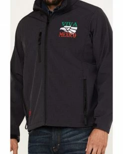 Cowboy Hardware Men's Viva Mexico Embroidered Zip-Front Softshell Jacket  -Cowboy Hardware Shop 2000378796 020 P4
