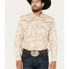 Cowboy Hardware Men's Paisley Print Snap Western Shirt Cream 2 Cowboy Hardware Men's Paisley Print Snap Western Shirt Cream -Cowboy Hardware Shop 2000378797 110 P1