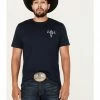Cowboy Hardware Men's Hunters Steerhead Skull Flag Graphic T-Shirt  -Cowboy Hardware Shop 2000378804 410 P1
