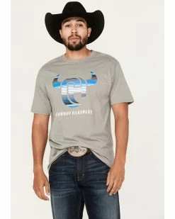 Cowboy Hardware Men's Serape Logo Graphic T-Shirt 