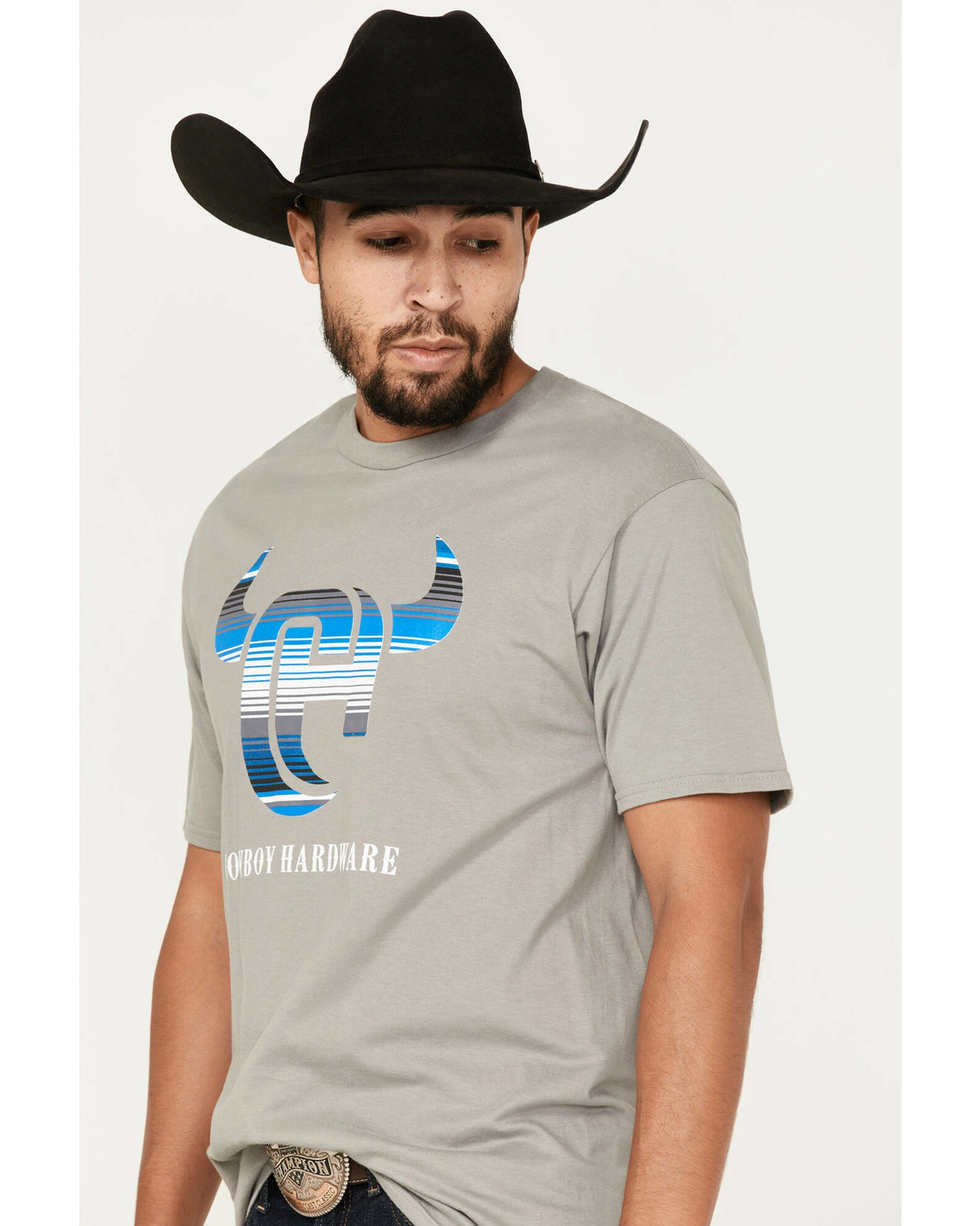 Cowboy Hardware Men's Serape Logo Graphic T-Shirt 4 Cowboy Hardware Men's Serape Logo Graphic T-Shirt - Image 2