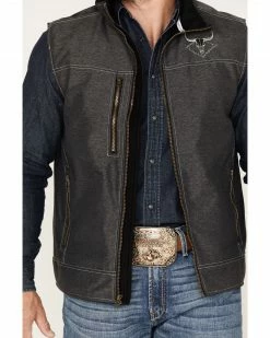 Cowboy Hardware Men's Logo Embroidered Woodsman Tech Vest Black 8 Cowboy Hardware Men's Logo Embroidered Woodsman Tech Vest Black -Cowboy Hardware Shop 2000378809 001 P3