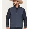 Cowboy Hardware Barbed Diamond Zip Vest For Men's Blue -Cowboy Hardware Shop 2000378813 400 P1