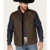 Cowboy Hardware Men's Logo Embroidered Woodsman Tech Vest Chocolate -Cowboy Hardware Shop 2000378825 240 P1