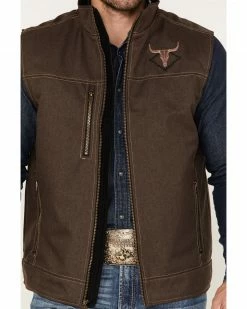 Cowboy Hardware Men's Logo Embroidered Woodsman Tech Vest Chocolate -Cowboy Hardware Shop 2000378825 240 P3