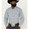 Cowboy Hardware Men's Diamond Star Print Long Sleeve Button-Down Western Shirt Blue -Cowboy Hardware Shop 2000378828 400 P1