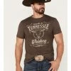 Cowboy Hardware Men's Tennessee Whiskey Skull Western T-Shirt Brown 2 Cowboy Hardware Men's Tennessee Whiskey Skull Western T-Shirt Brown -Cowboy Hardware Shop 2000378834 200 P1