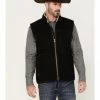 Cowboy Hardware Men's Logo Canvas Solid Workwear Vest Black
