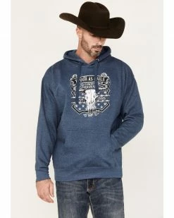 Cowboy Hardware Men's Tough As Nails Skull Graphic Hooded Sweatshirt