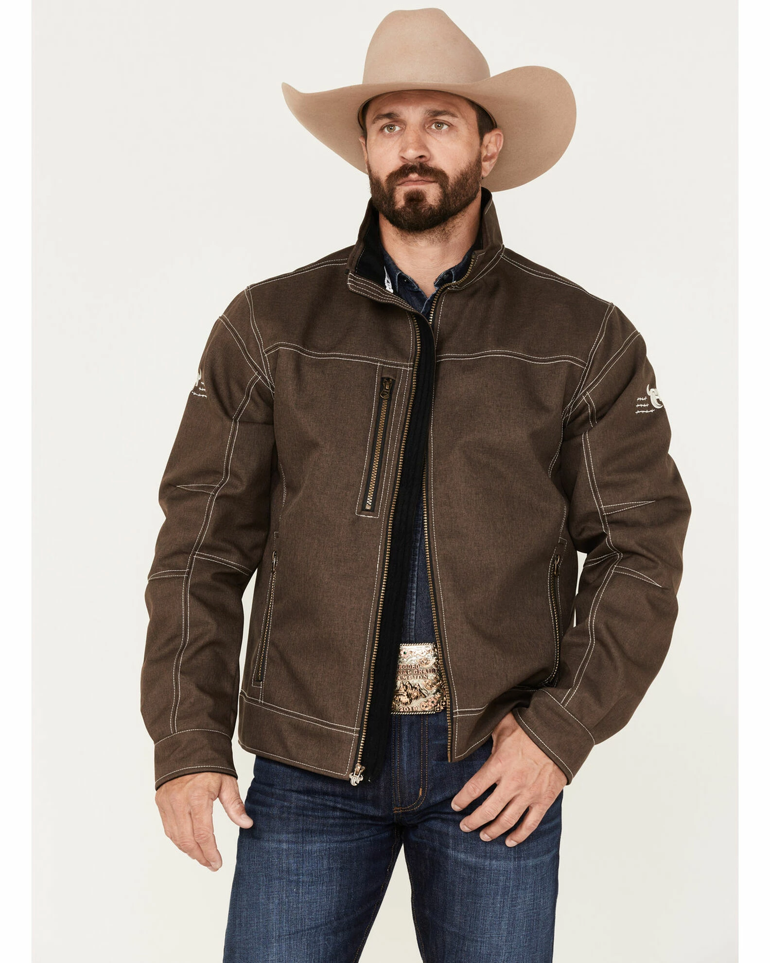 Cowboy Hardware Men's Tech Woodsman Jacket Chocolate 2 Cowboy Hardware Men's Tech Woodsman Jacket Chocolate