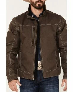 Cowboy Hardware Men's Tech Woodsman Jacket Chocolate 8 Cowboy Hardware Men's Tech Woodsman Jacket Chocolate -Cowboy Hardware Shop 2000378843 240 P3