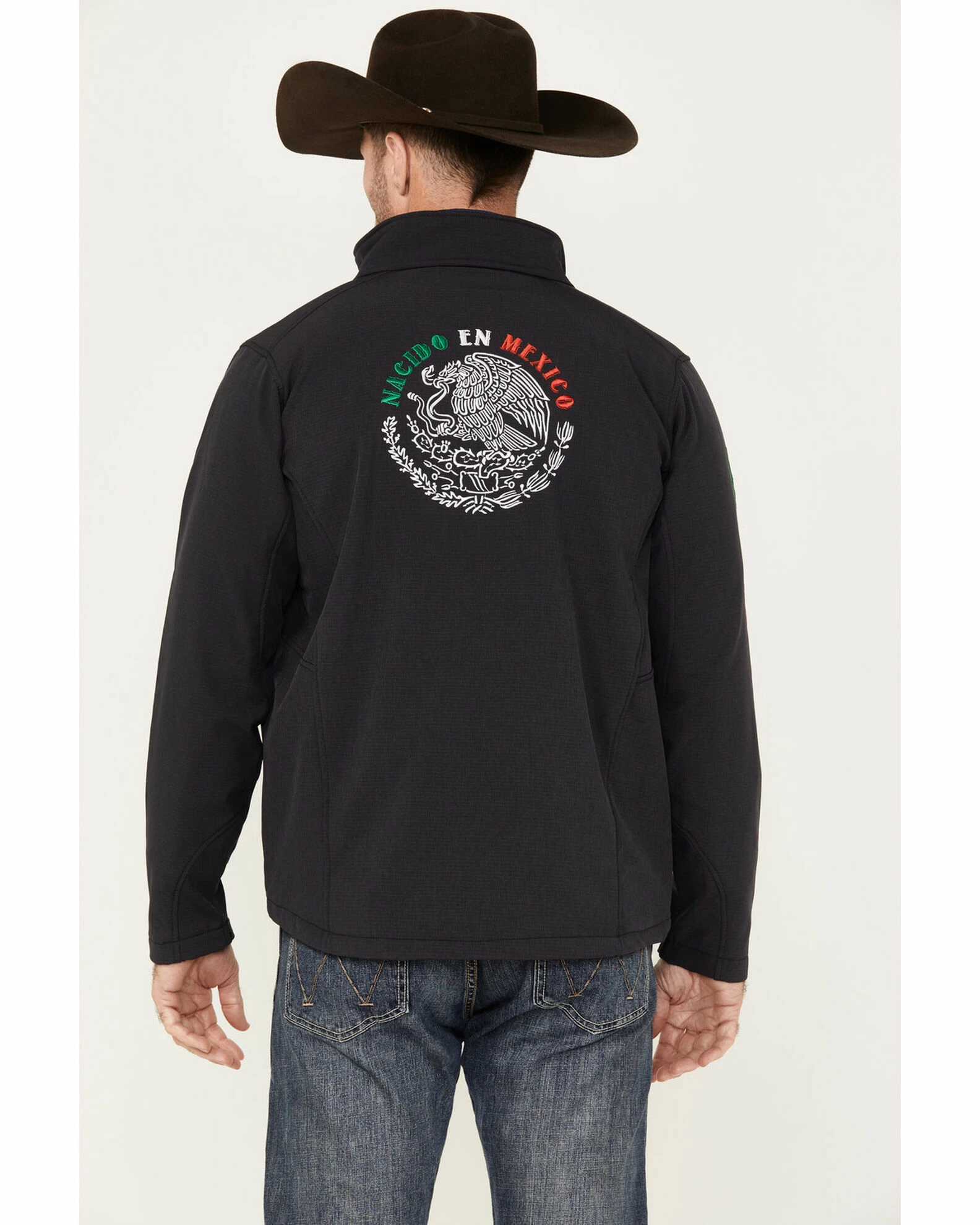 Cowboy Hardware Men's Nacido En Mexico Logo Softshell Jacket Grey 6 Cowboy Hardware Men's Nacido En Mexico Logo Softshell Jacket Grey - Image 4