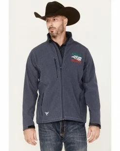 Cowboy Hardware Men's Viva Mexico Softshell Jacket Blue 10 Cowboy Hardware Men's Viva Mexico Softshell Jacket Blue -Cowboy Hardware Shop 2000378845 400 P1 1