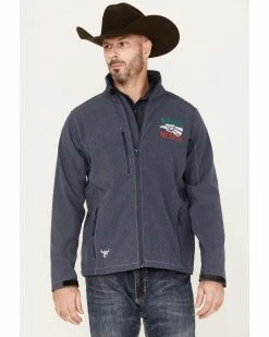 Cowboy Hardware Shop 7 Cowboy Hardware Men's Viva Mexico Softshell Jacket Blue