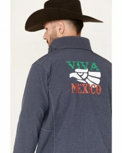 Cowboy Hardware Men's Viva Mexico Softshell Jacket Blue 9 Cowboy Hardware Men's Viva Mexico Softshell Jacket Blue -Cowboy Hardware Shop 2000378845 400 P4