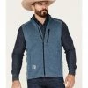 Cowboy Hardware Men's Shield Speckle Fleece Vest Indigo -Cowboy Hardware Shop 2000378850 402 P1