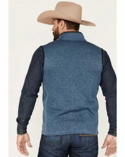 Cowboy Hardware Men's Shield Speckle Fleece Vest Indigo -Cowboy Hardware Shop 2000378850 402 P4